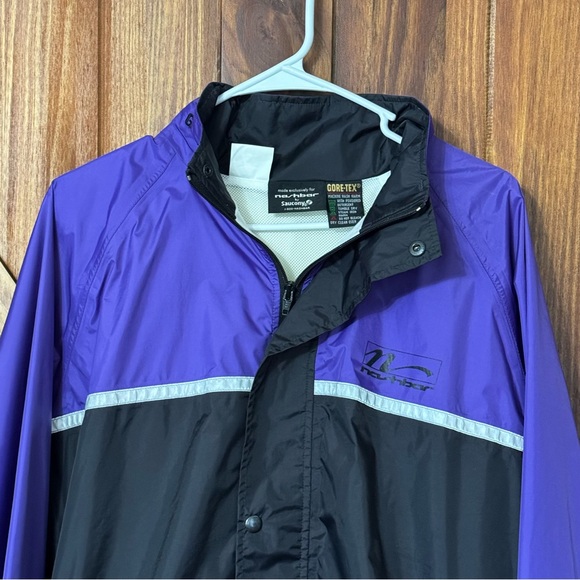 Vintage Nashbar Saucony Gore-Tex Jacket Cycling Windbreaker Nylon Tall-L - Picture 2 of 14